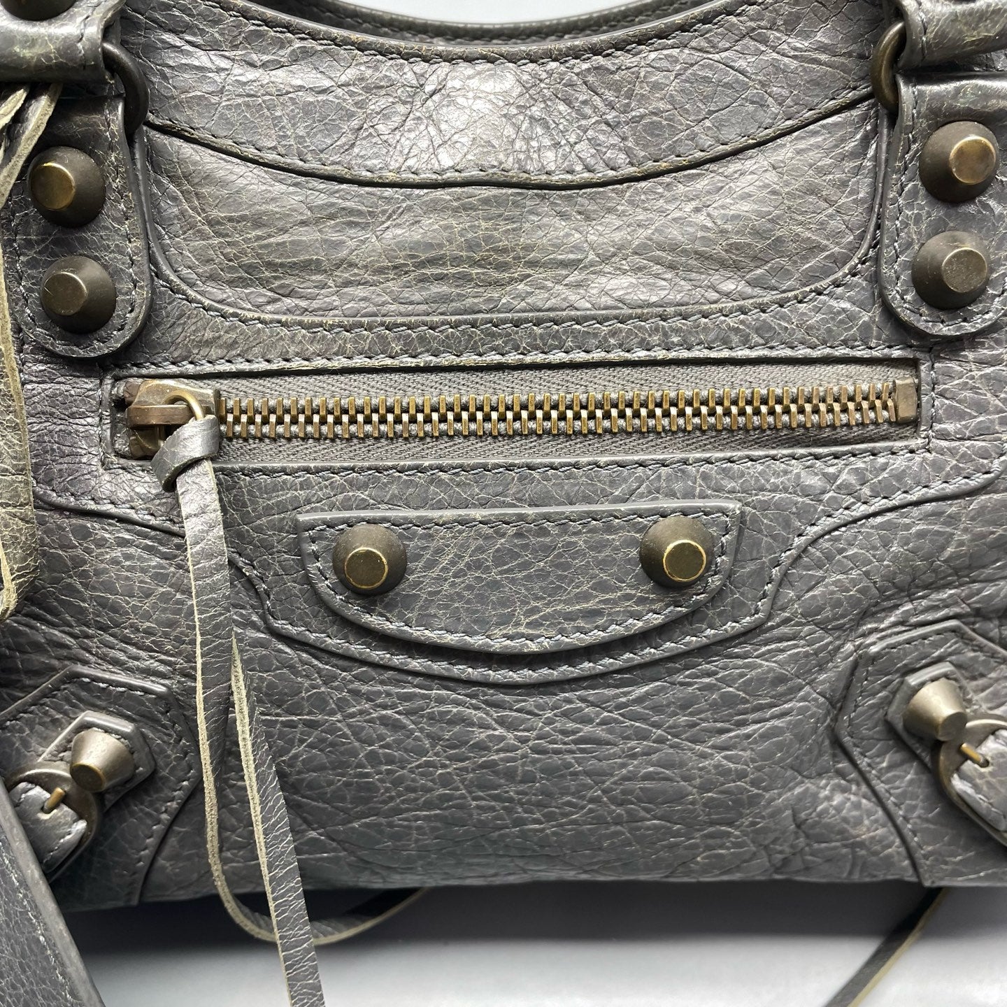 Balenciaga - City - Leather - Grey - (mini)