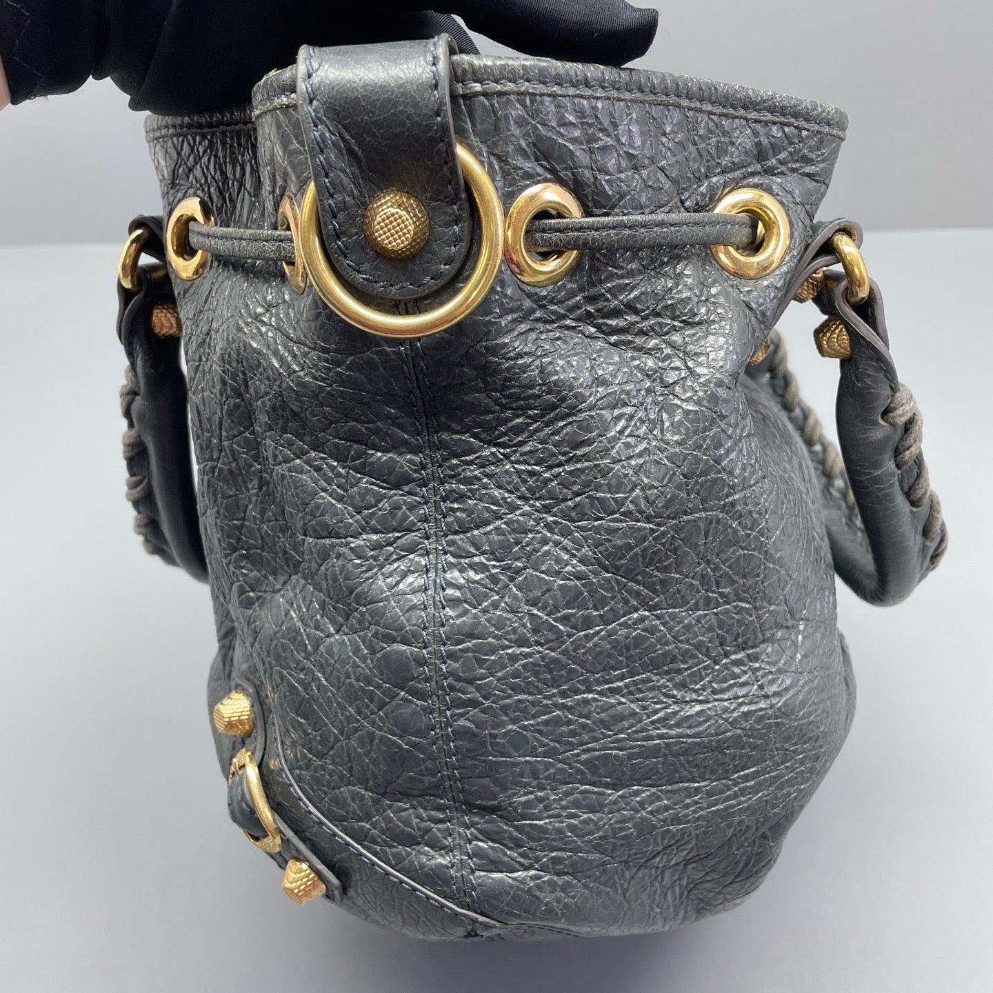 Balenciaga - City - Leather - Grey - (small)