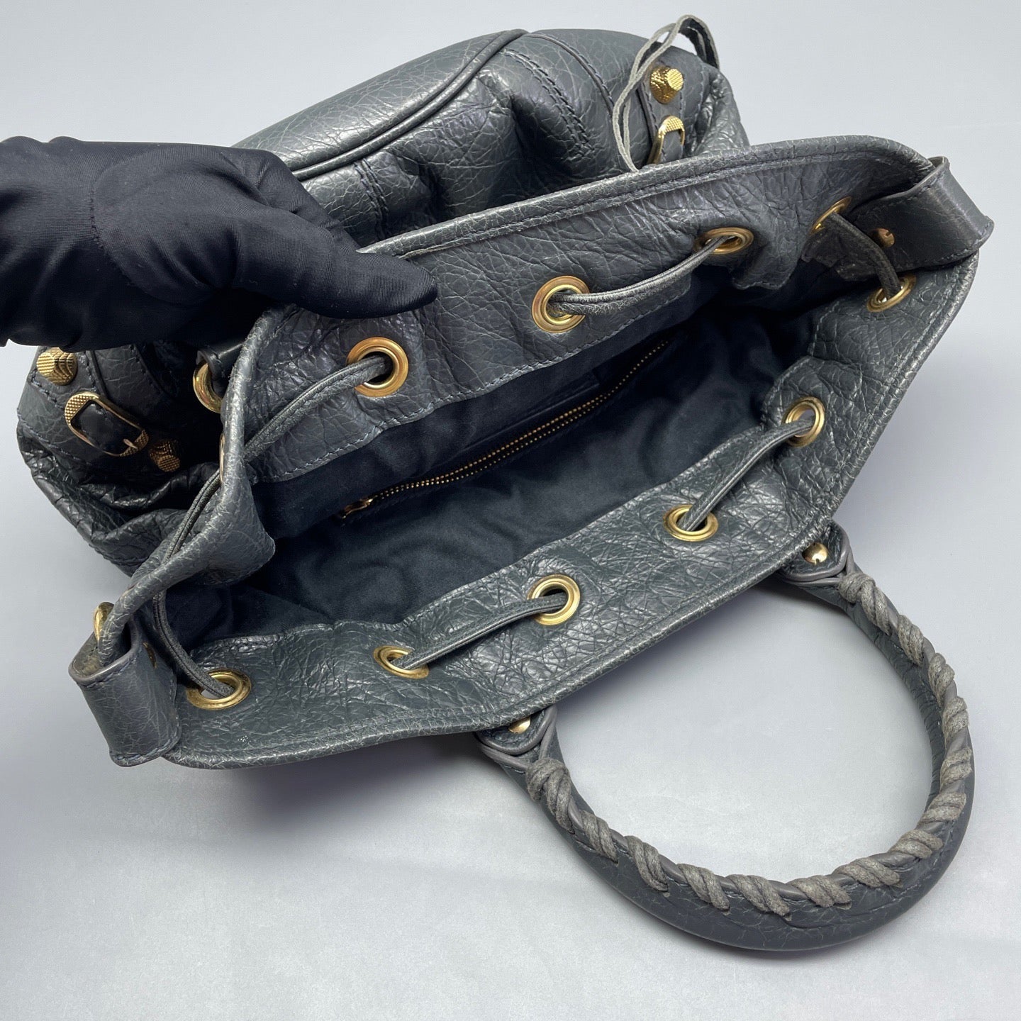 Balenciaga - City - Leather - Grey - (small)