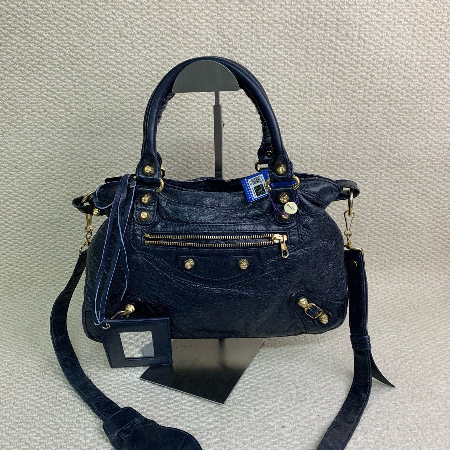 Balenciaga - City - Leather - Navy - (medium)