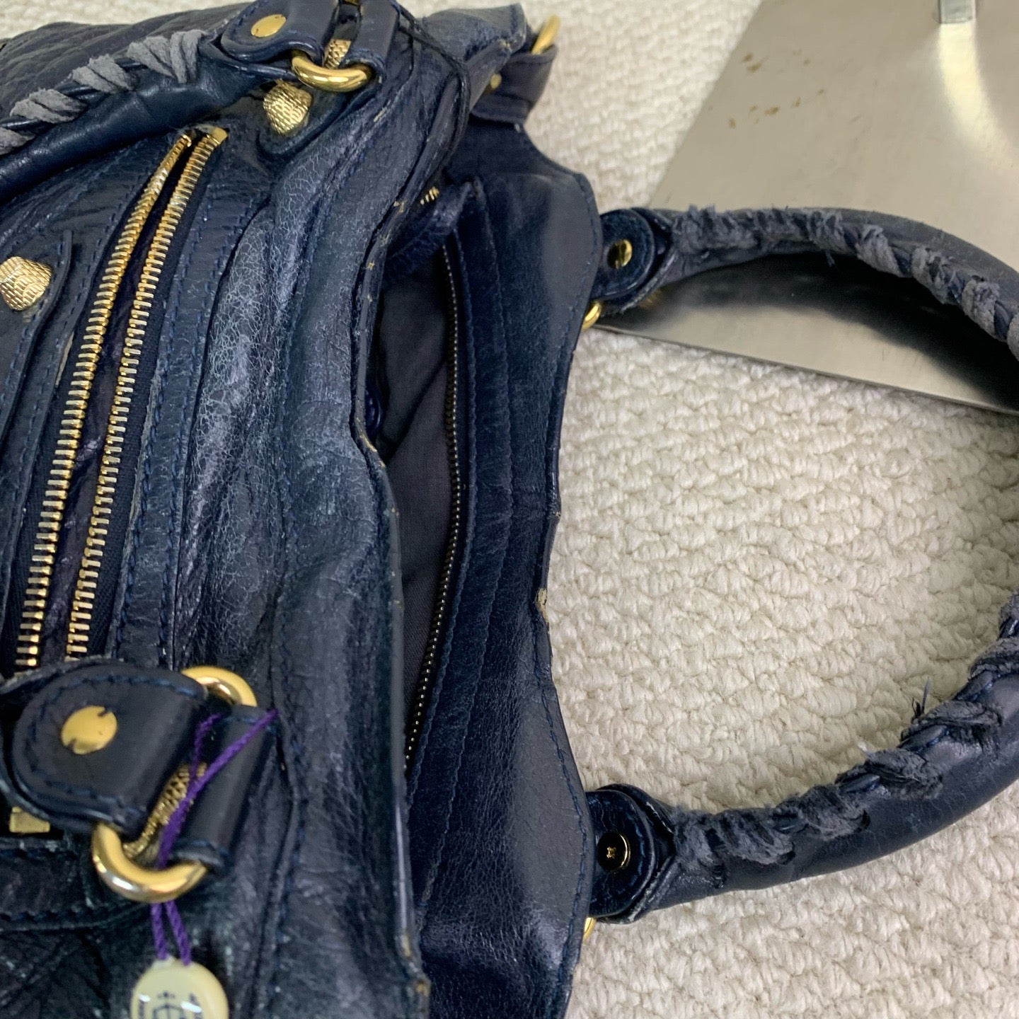 Balenciaga - City - Leather - Navy - (medium)