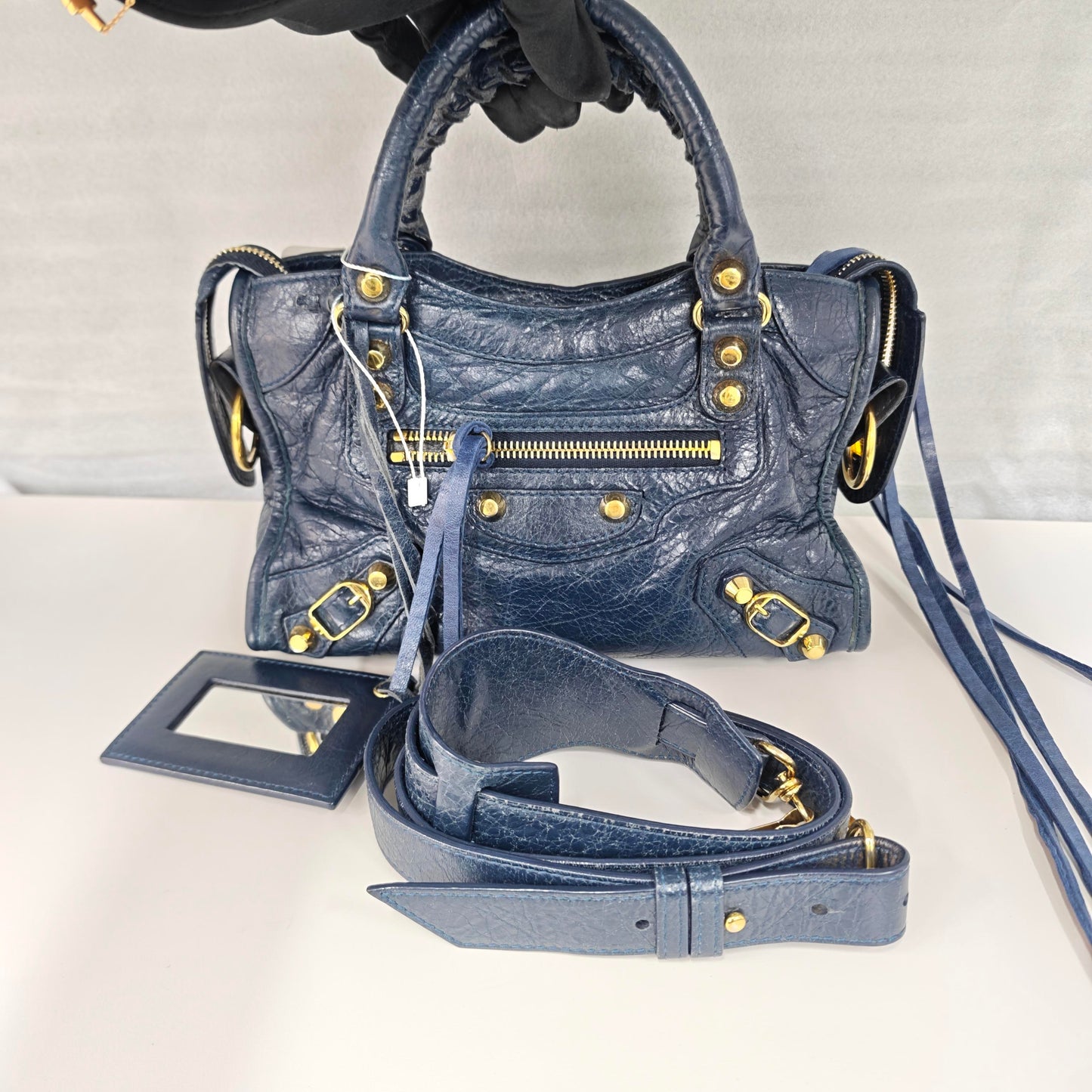 Balenciaga - City - Leather - Navy - (mini)
