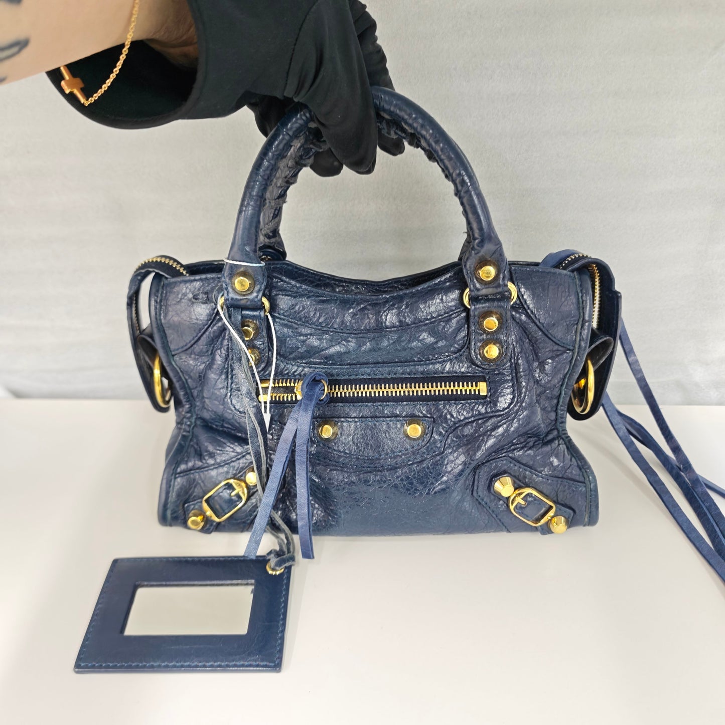 Balenciaga - City - Leather - Navy - (mini)