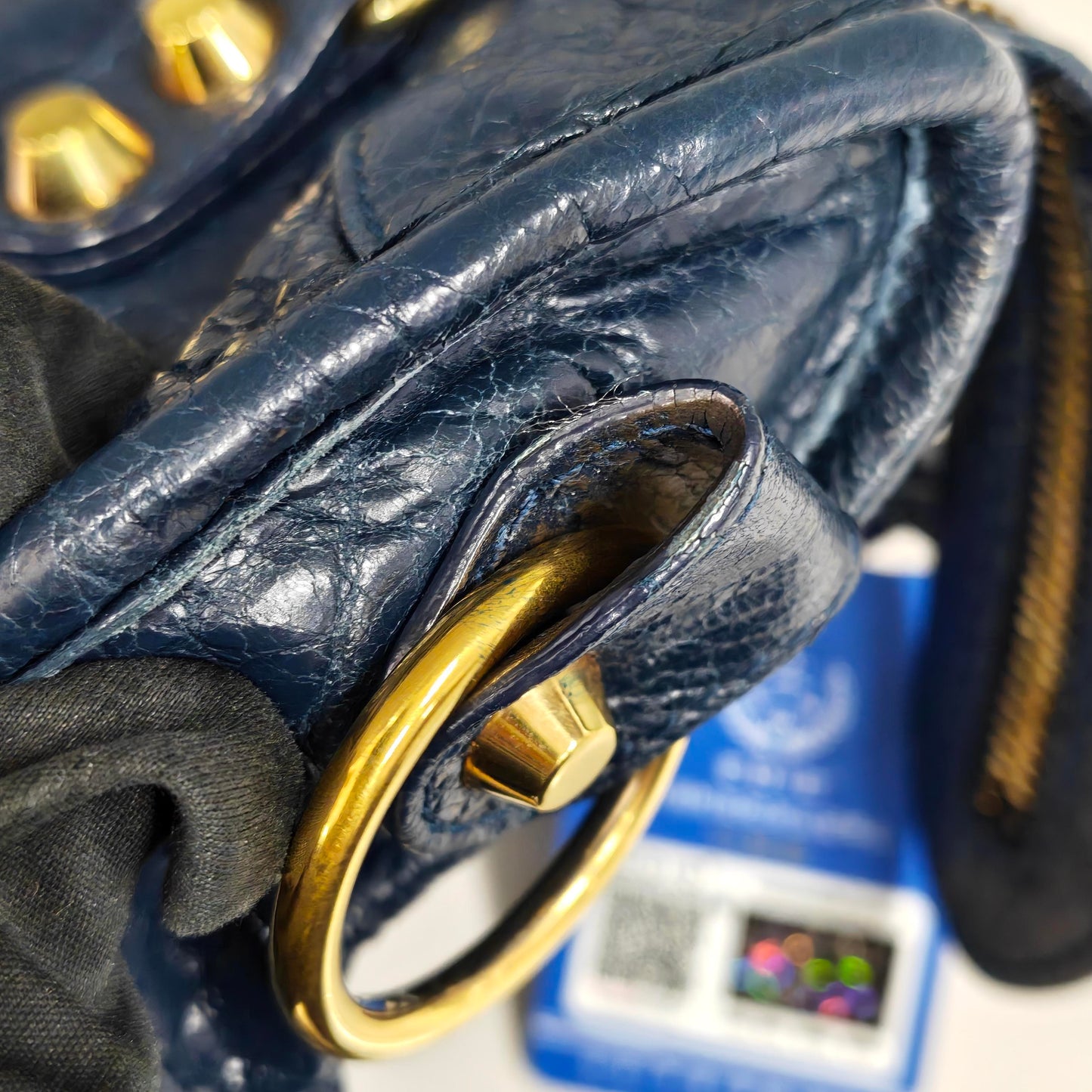 Balenciaga - City - Leather - Navy - (mini)
