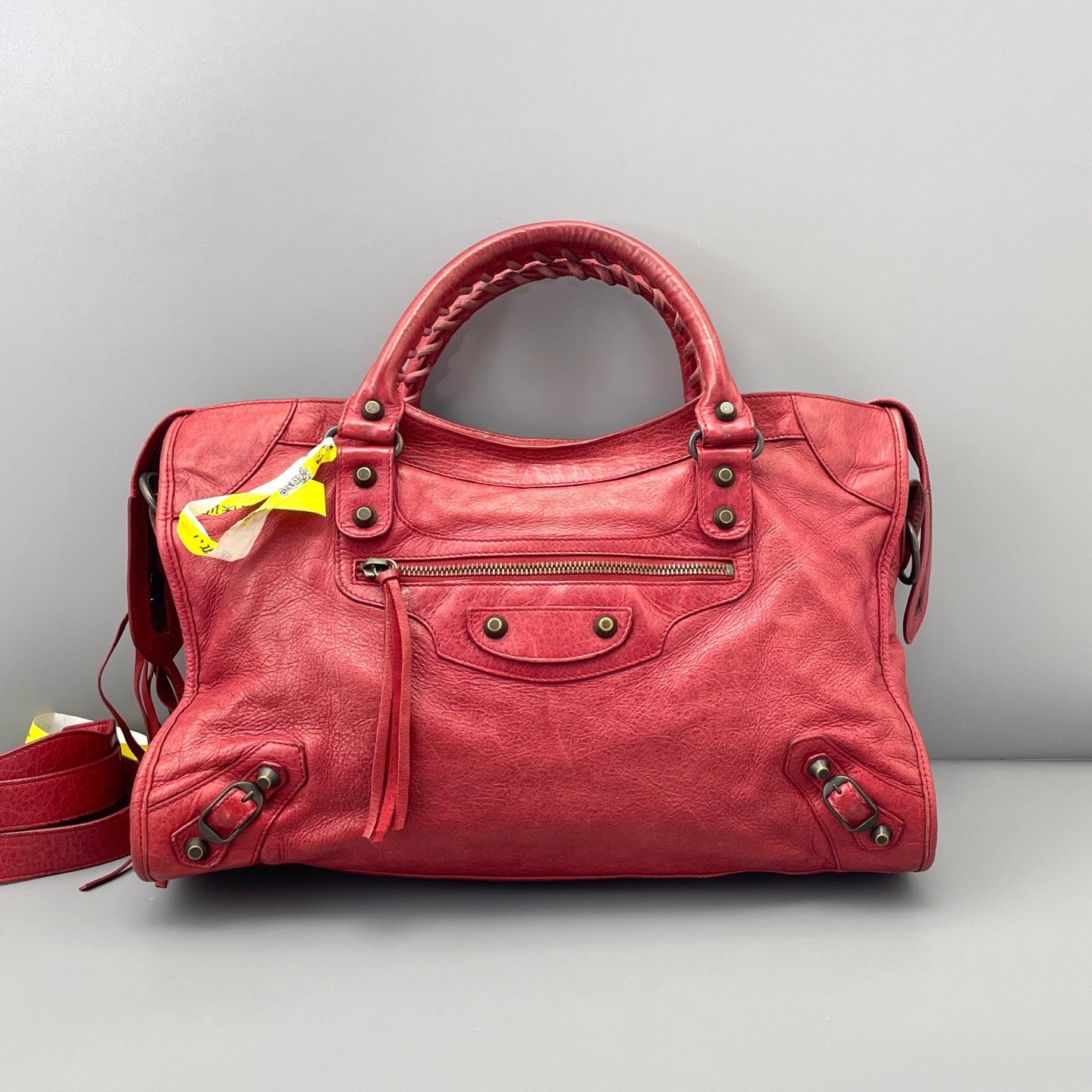 Balenciaga - City - Leather - Red - (large)