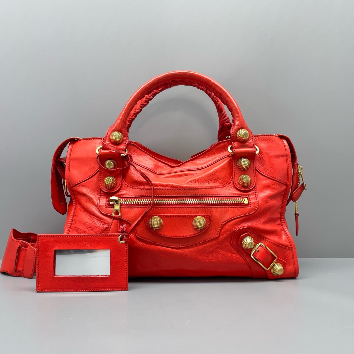 Balenciaga - City - Leather - Red - (medium)