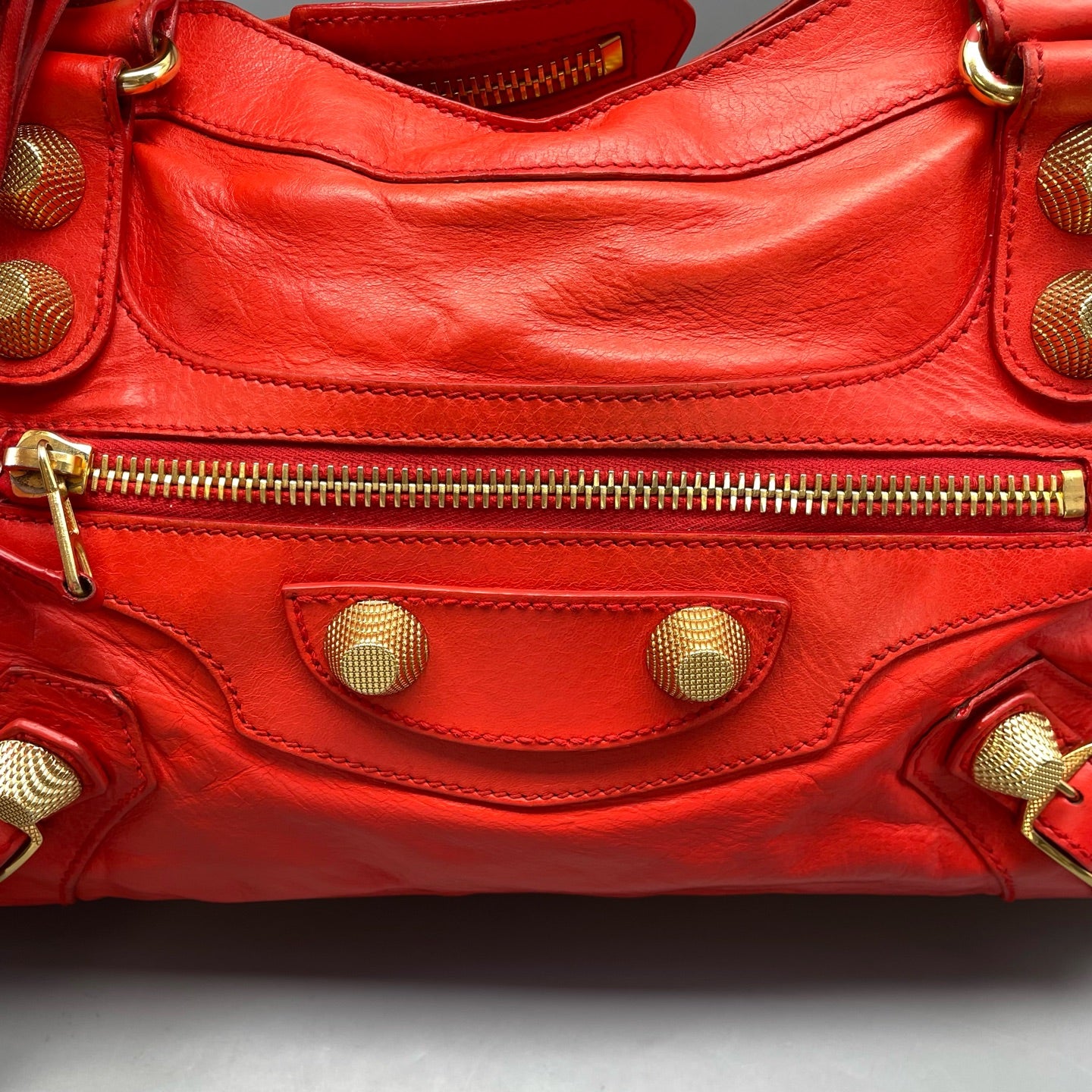 Balenciaga - City - Leather - Red - (medium)