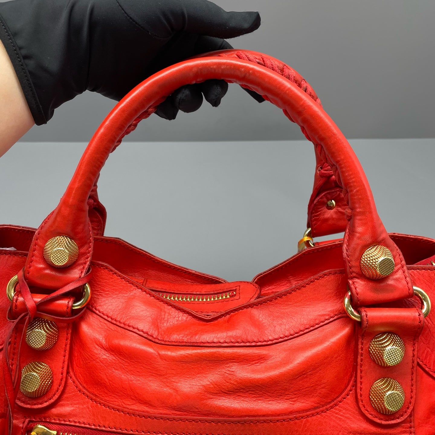 Balenciaga - City - Leather - Red - (medium)