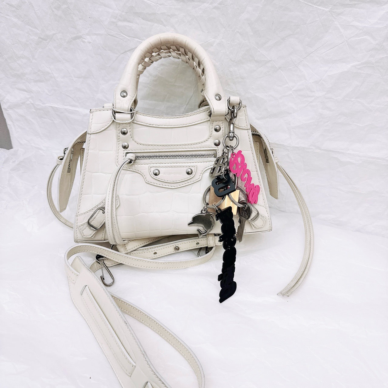 Balenciaga - City - Leather - White - (mini)