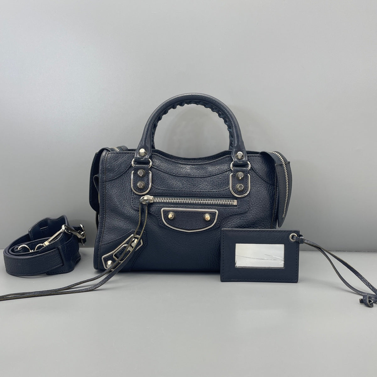 Balenciaga - City Mini - Leather - Navy - (mini)