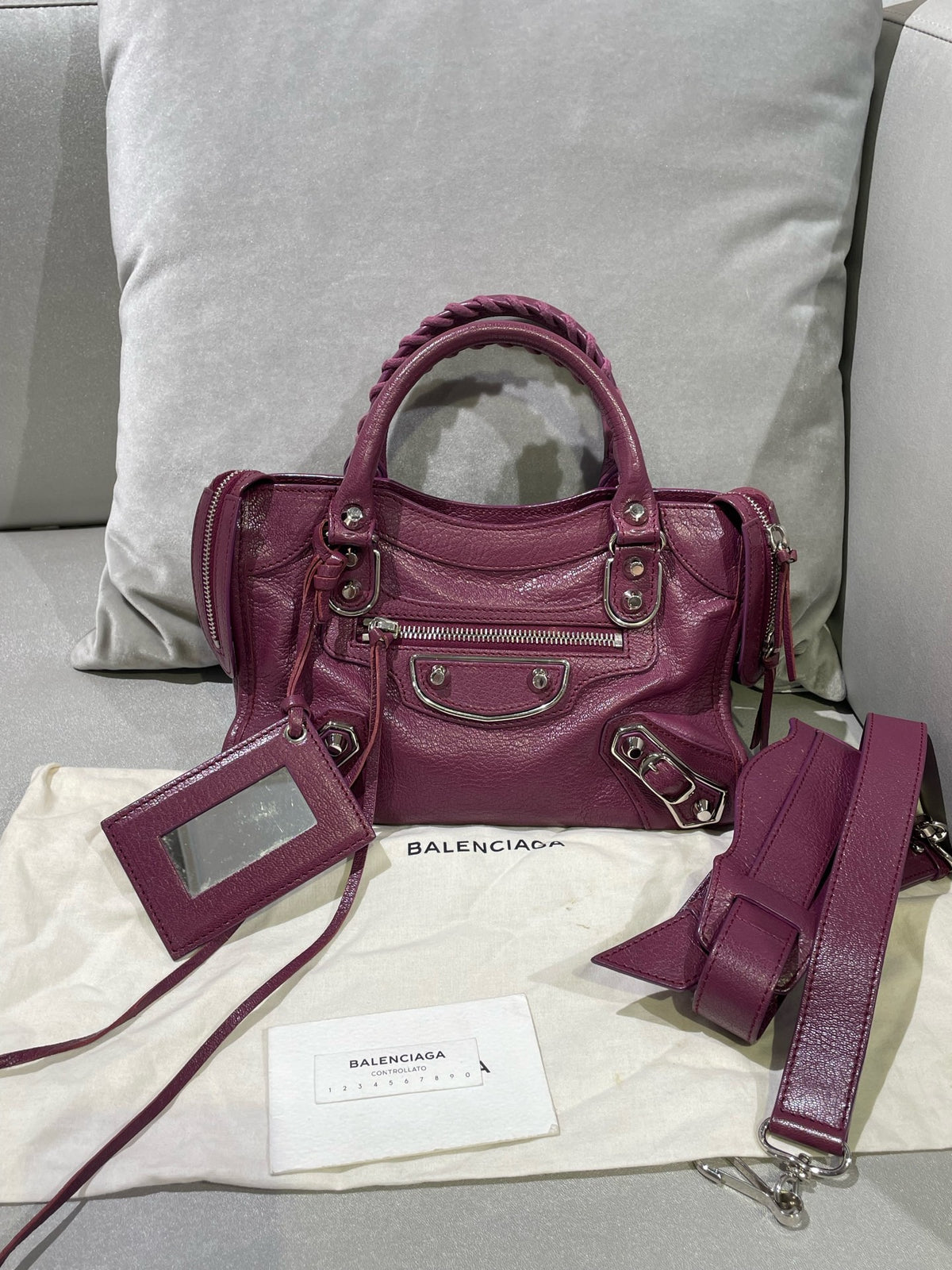Balenciaga - City Mini - Leather - Purple - (mini)