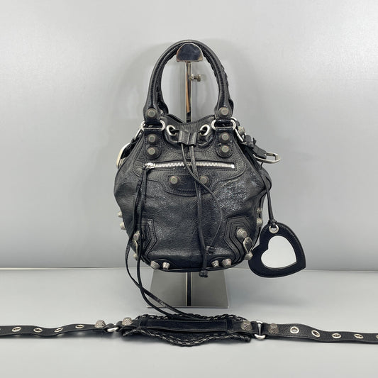 Balenciaga - City Moto Bags - Leather - Black - (Small)