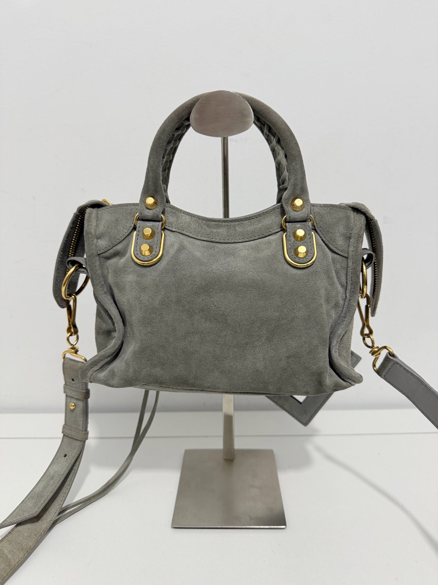 Balenciaga - City - Suede - Grey - (mini)