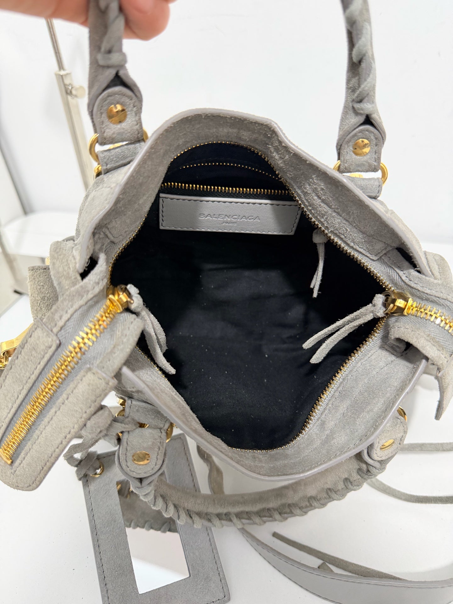 Balenciaga - City - Suede - Grey - (mini)