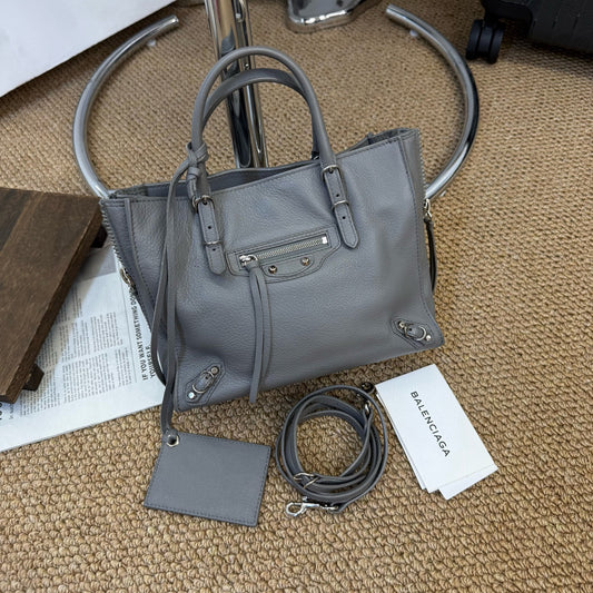 Balenciaga - City Tote Bag - Leather - Grey - (mini)