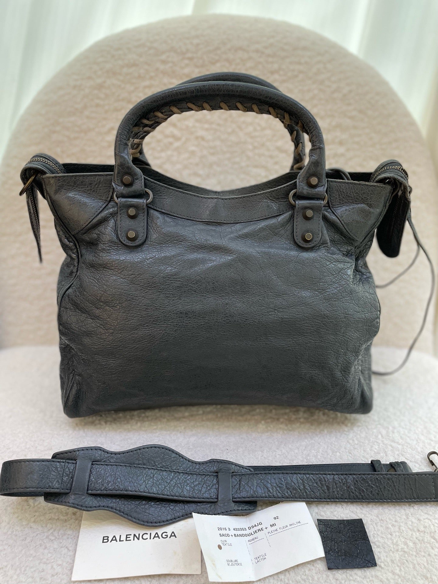 Balenciaga - Classic City - Leather - Grey - (medium)