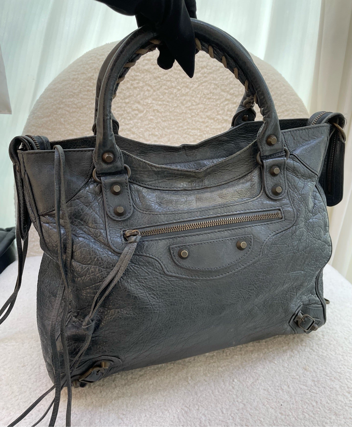 Balenciaga - Classic City - Leather - Grey - (medium)