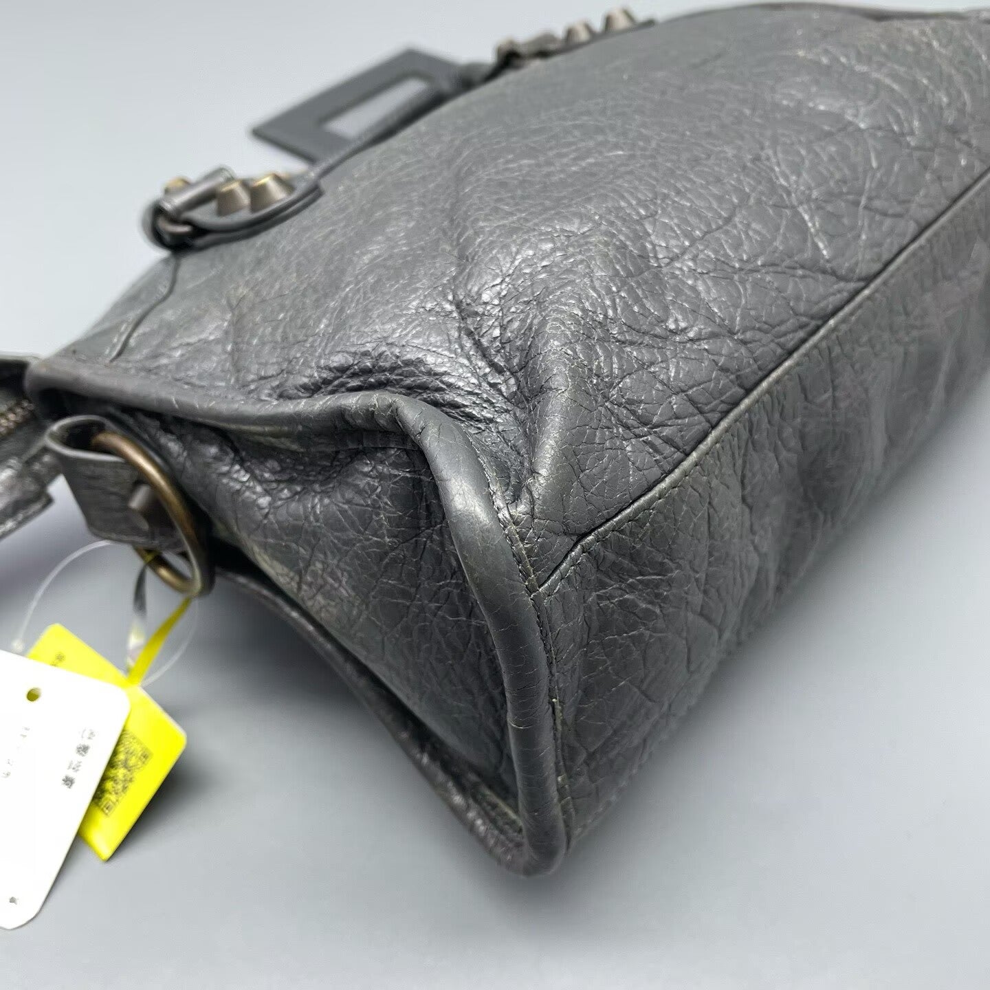 Balenciaga - Classic City Mini - Distressed lambskin leather - Grey - (mini)