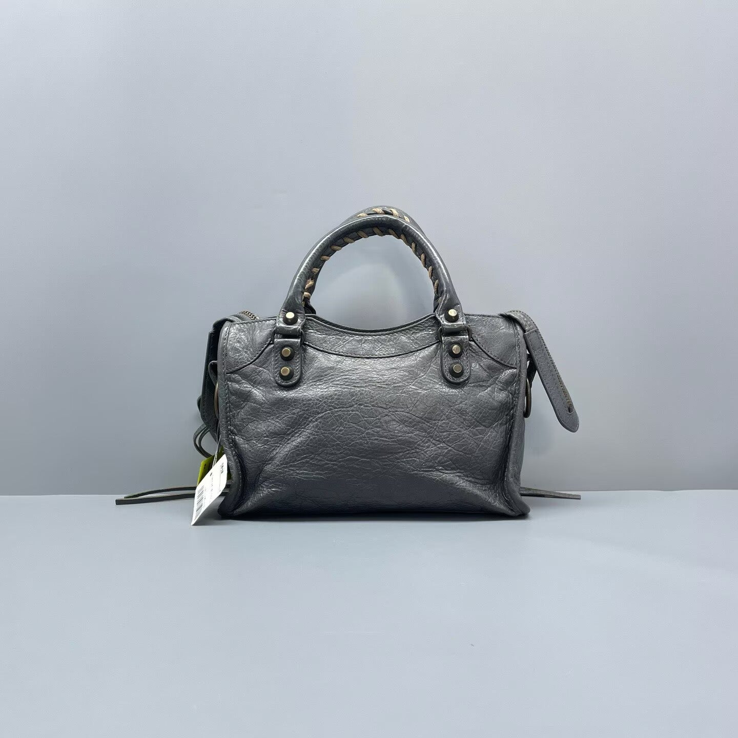 Balenciaga - Classic City Mini - Distressed lambskin leather - Grey - (mini)