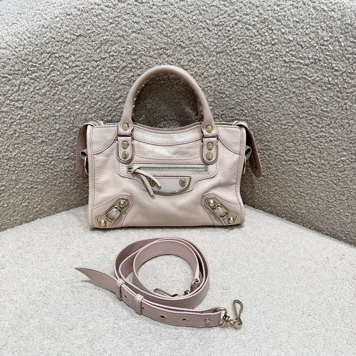 Balenciaga - Classic City Mini - Leather - Pink - (mini)