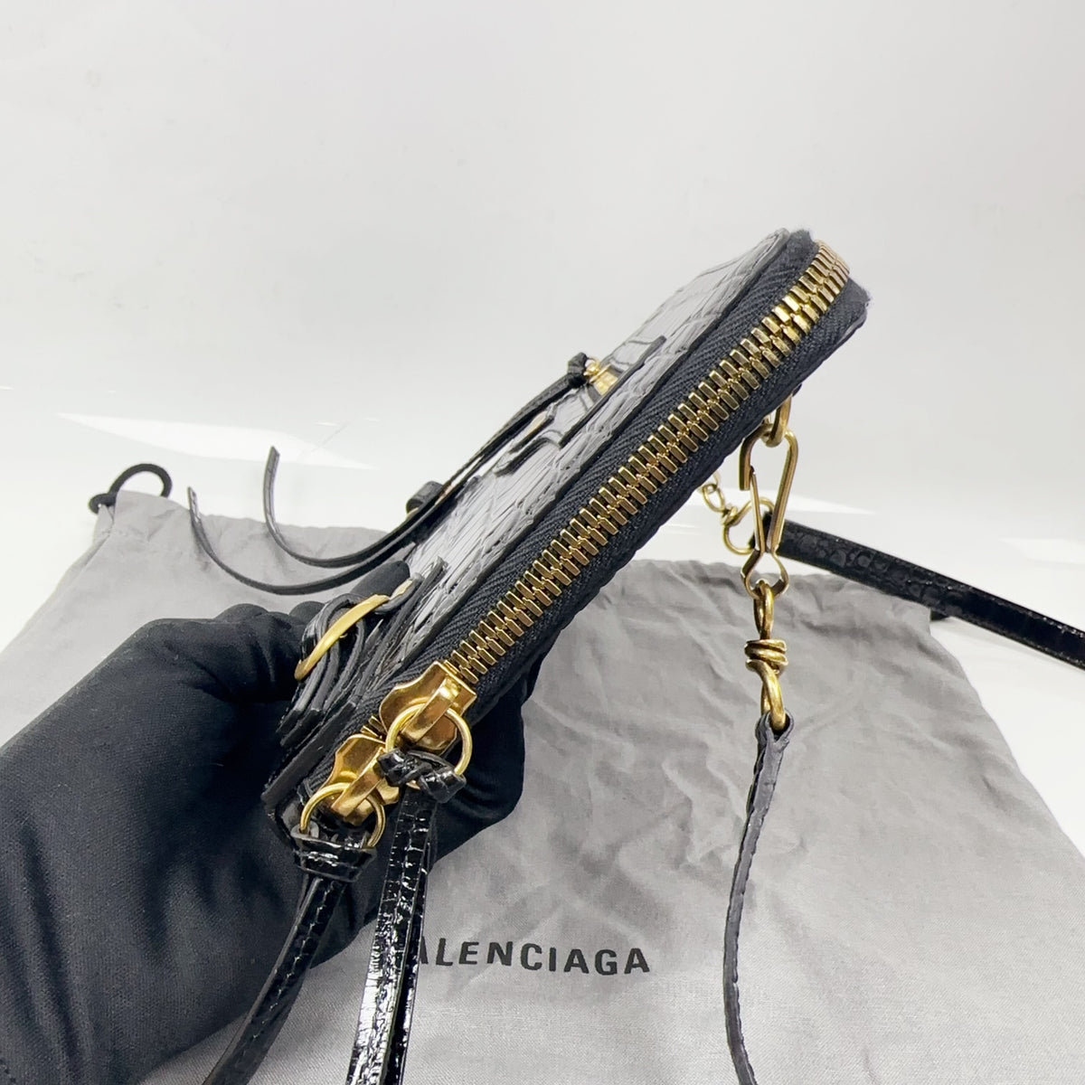 Balenciaga - Classic Hip - Leather - Black - (small)