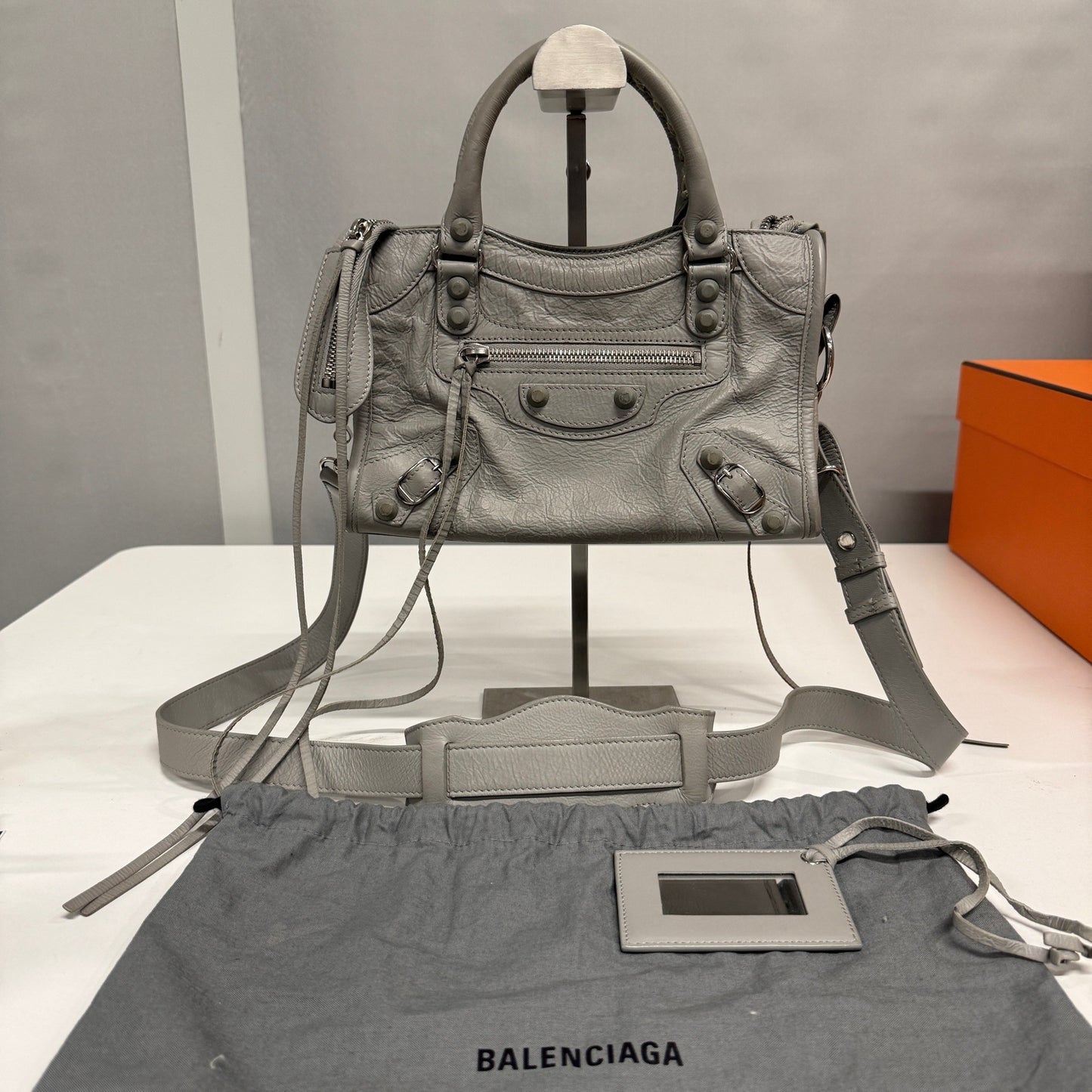 Balenciaga - Classic - Leather - Grey - (mini)