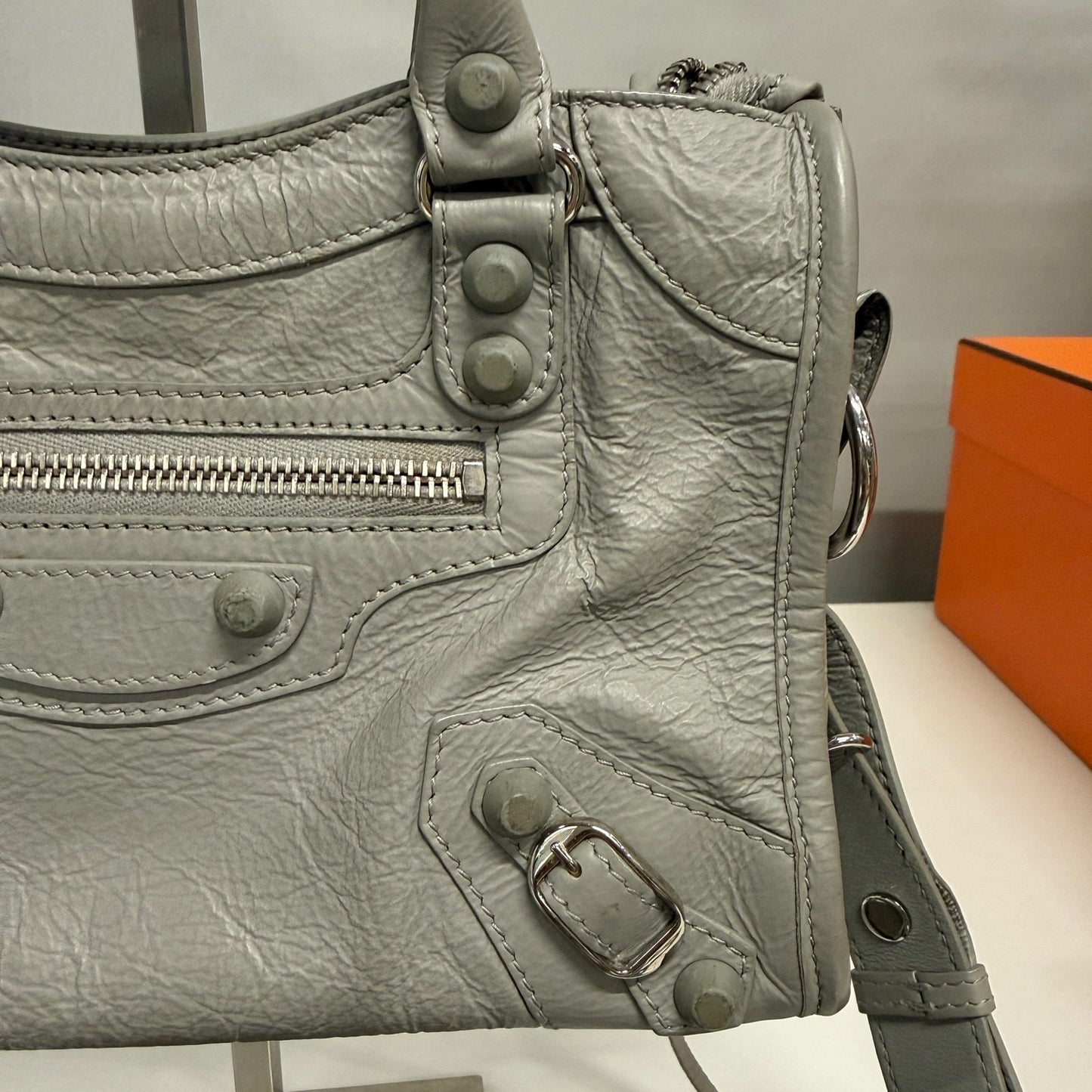 Balenciaga - Classic - Leather - Grey - (mini)