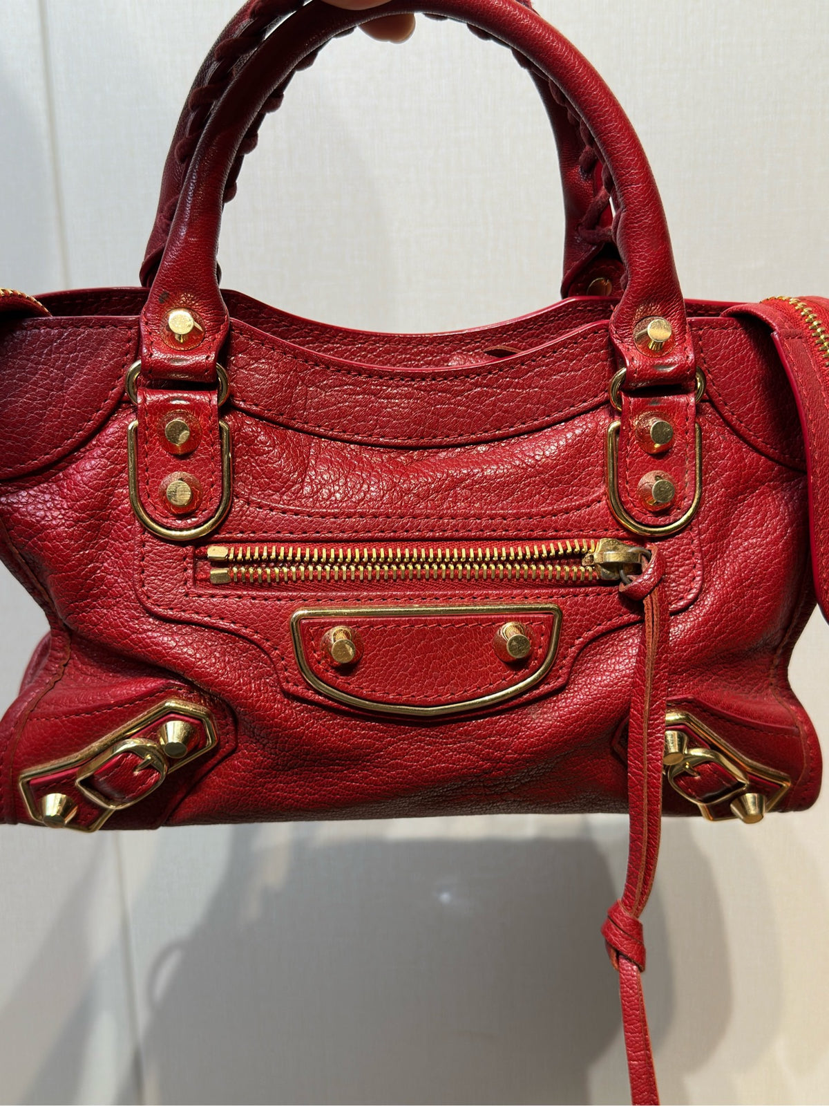 Balenciaga - Classic Motorcycle - Leather - Red