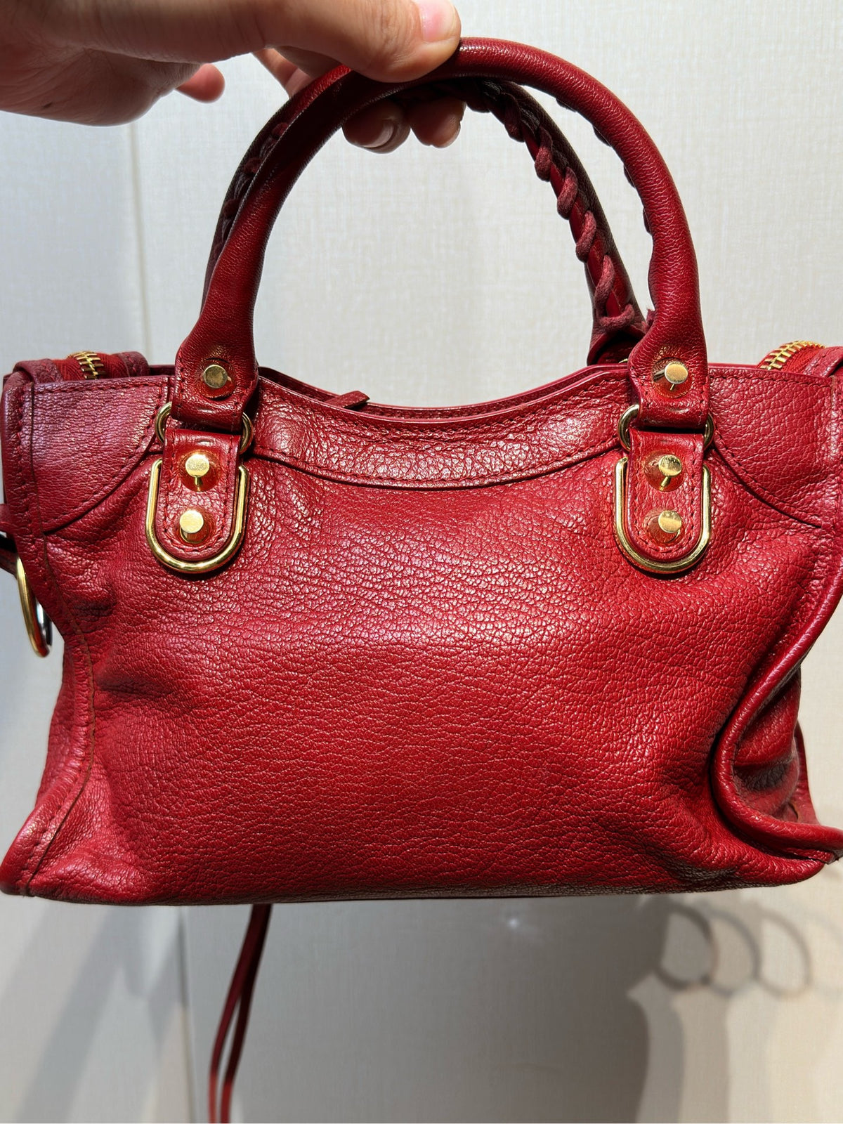 Balenciaga - Classic Motorcycle - Leather - Red