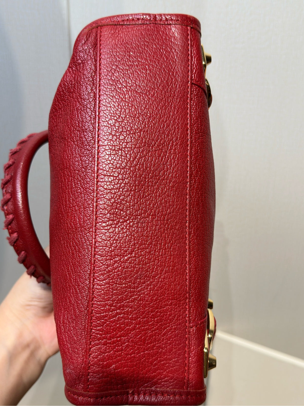 Balenciaga - Classic Motorcycle - Leather - Red