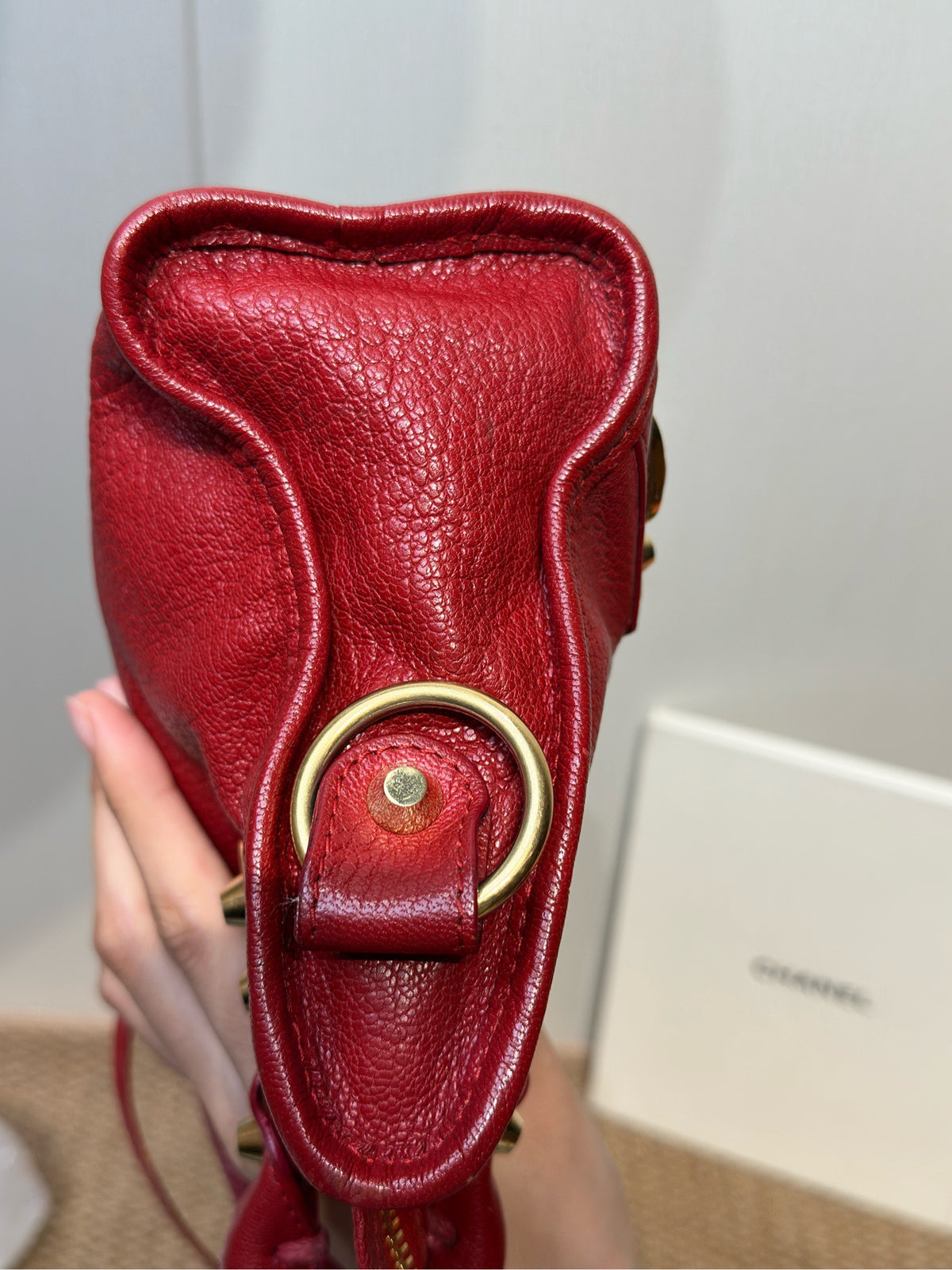 Balenciaga - Classic Motorcycle - Leather - Red