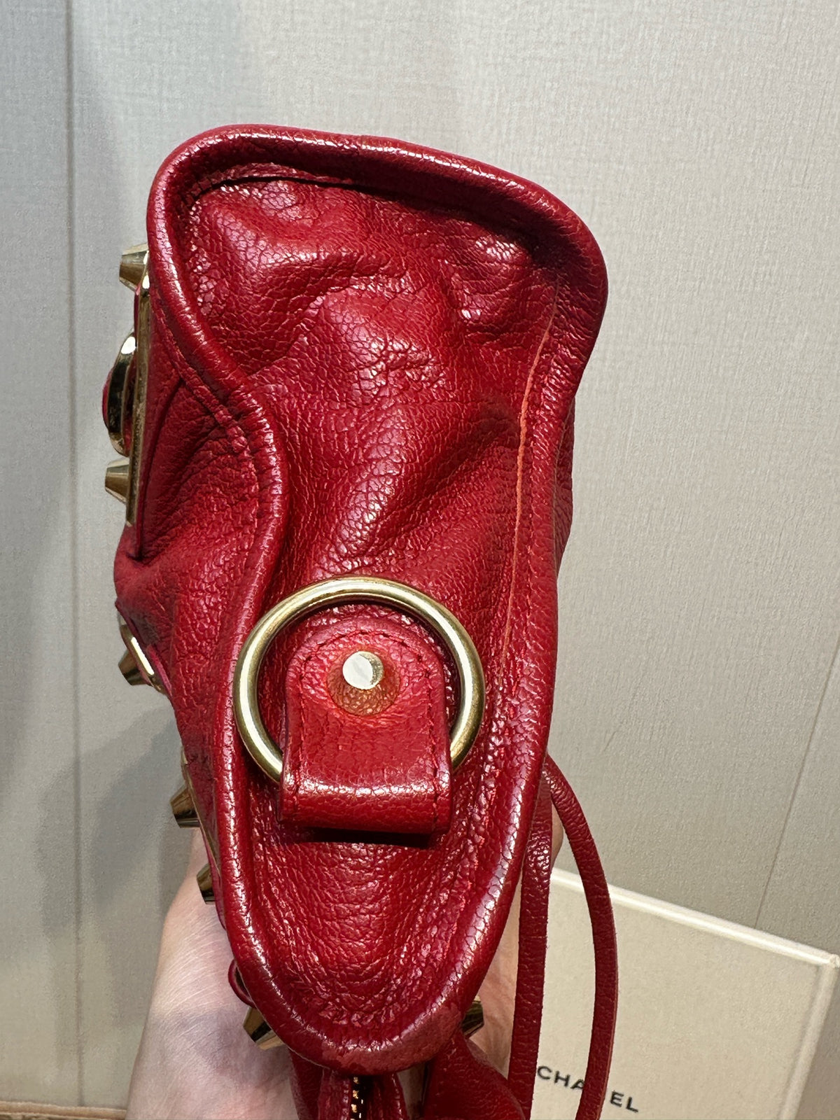 Balenciaga - Classic Motorcycle - Leather - Red