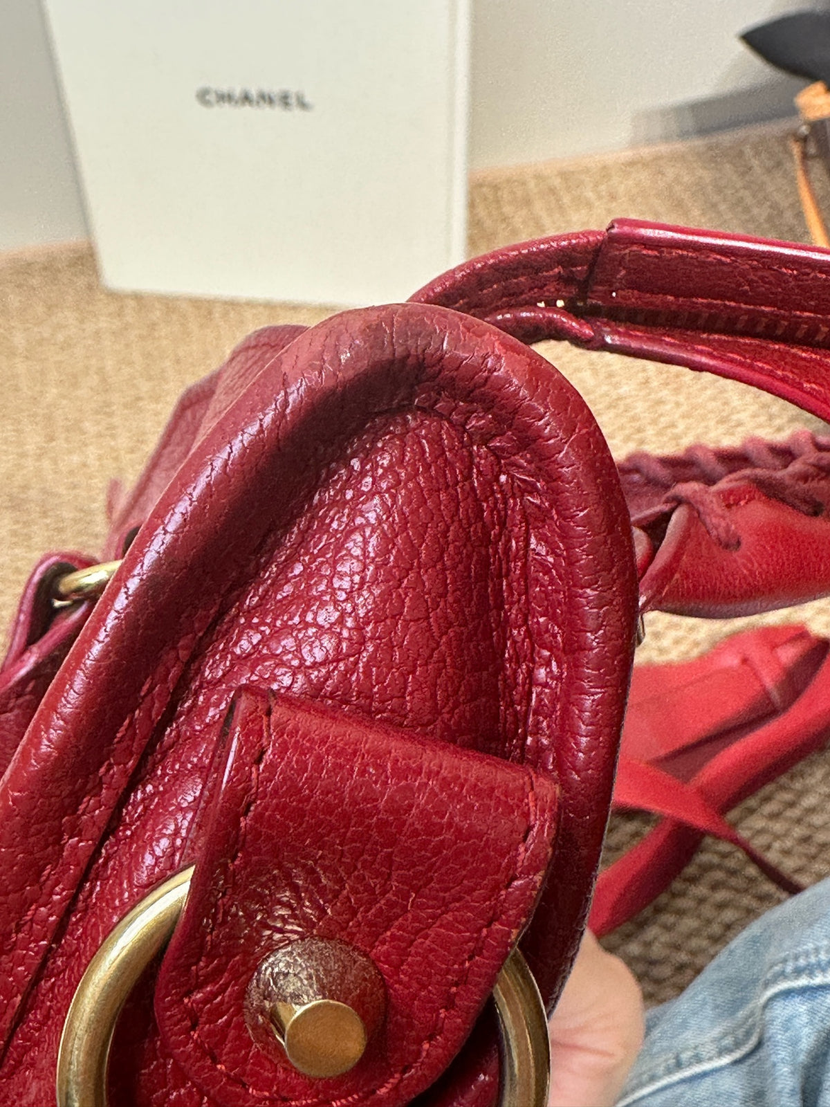 Balenciaga - Classic Motorcycle - Leather - Red