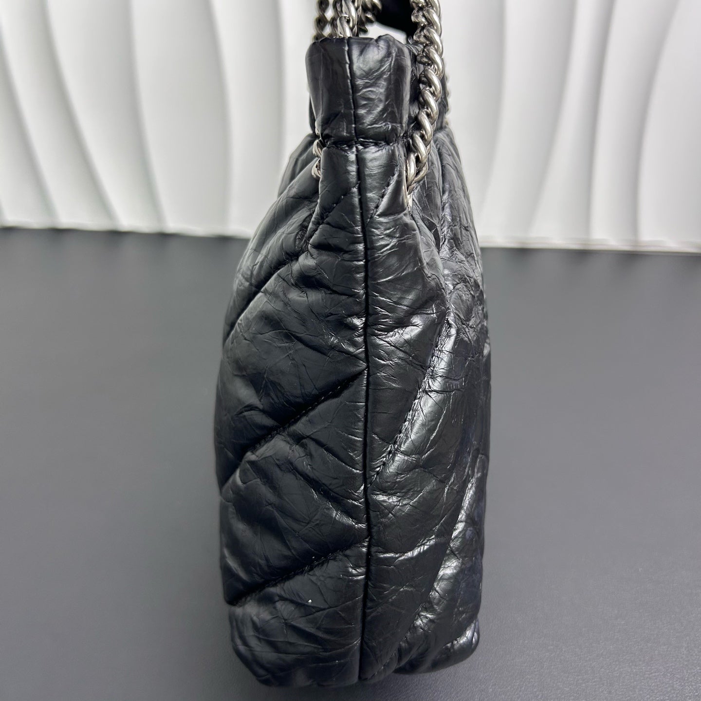 Balenciaga - Crush Drawstring Bag - Leather - Black - (Mini)