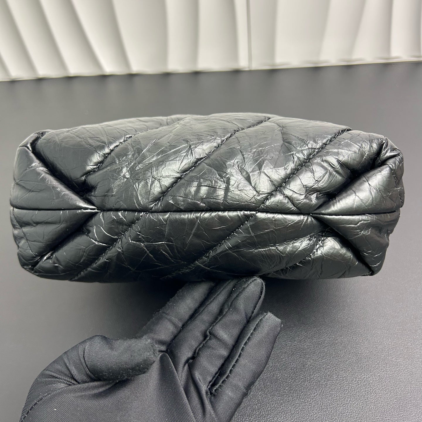 Balenciaga - Crush Drawstring Bag - Leather - Black - (Mini)