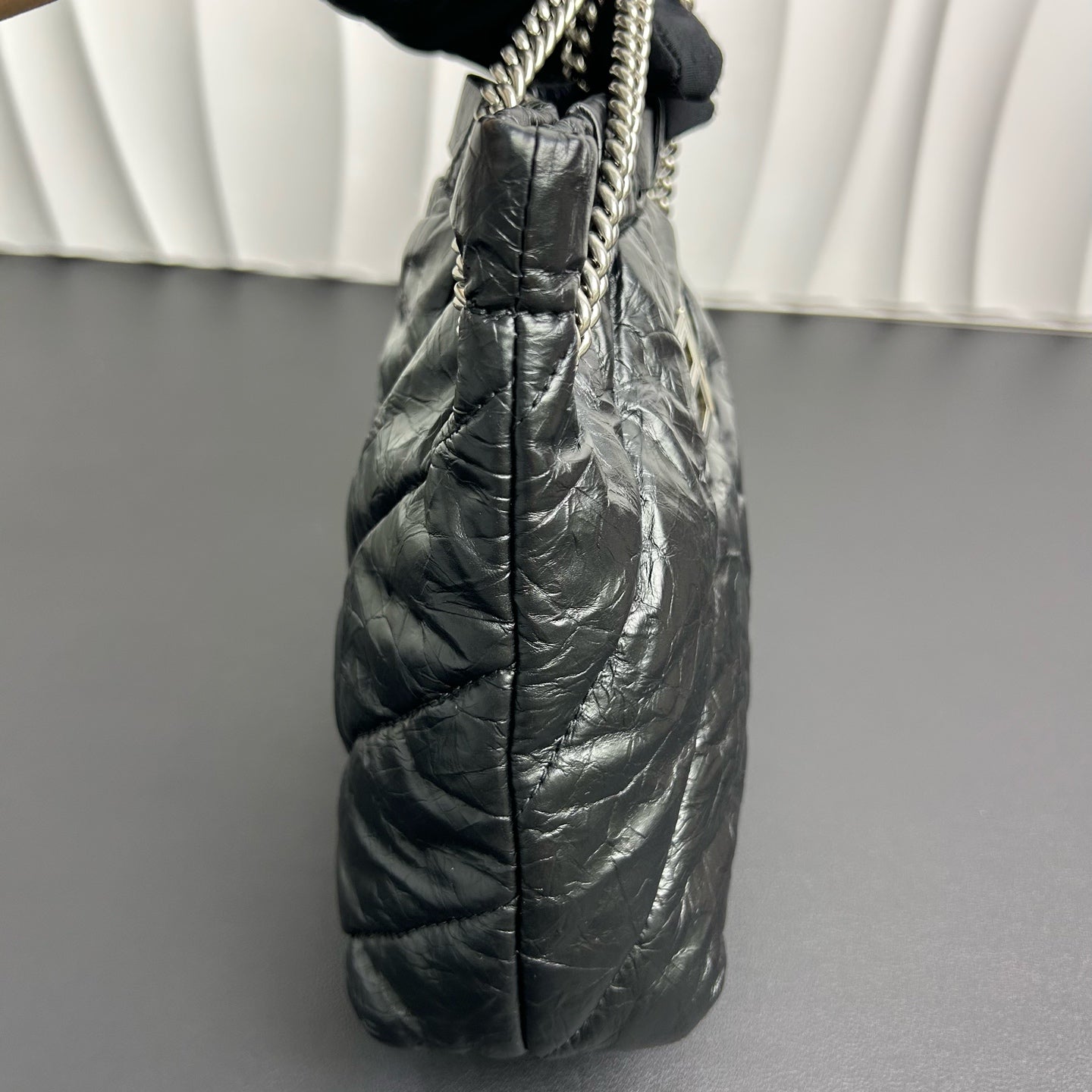 Balenciaga - Crush Drawstring Bag - Leather - Black - (Mini)