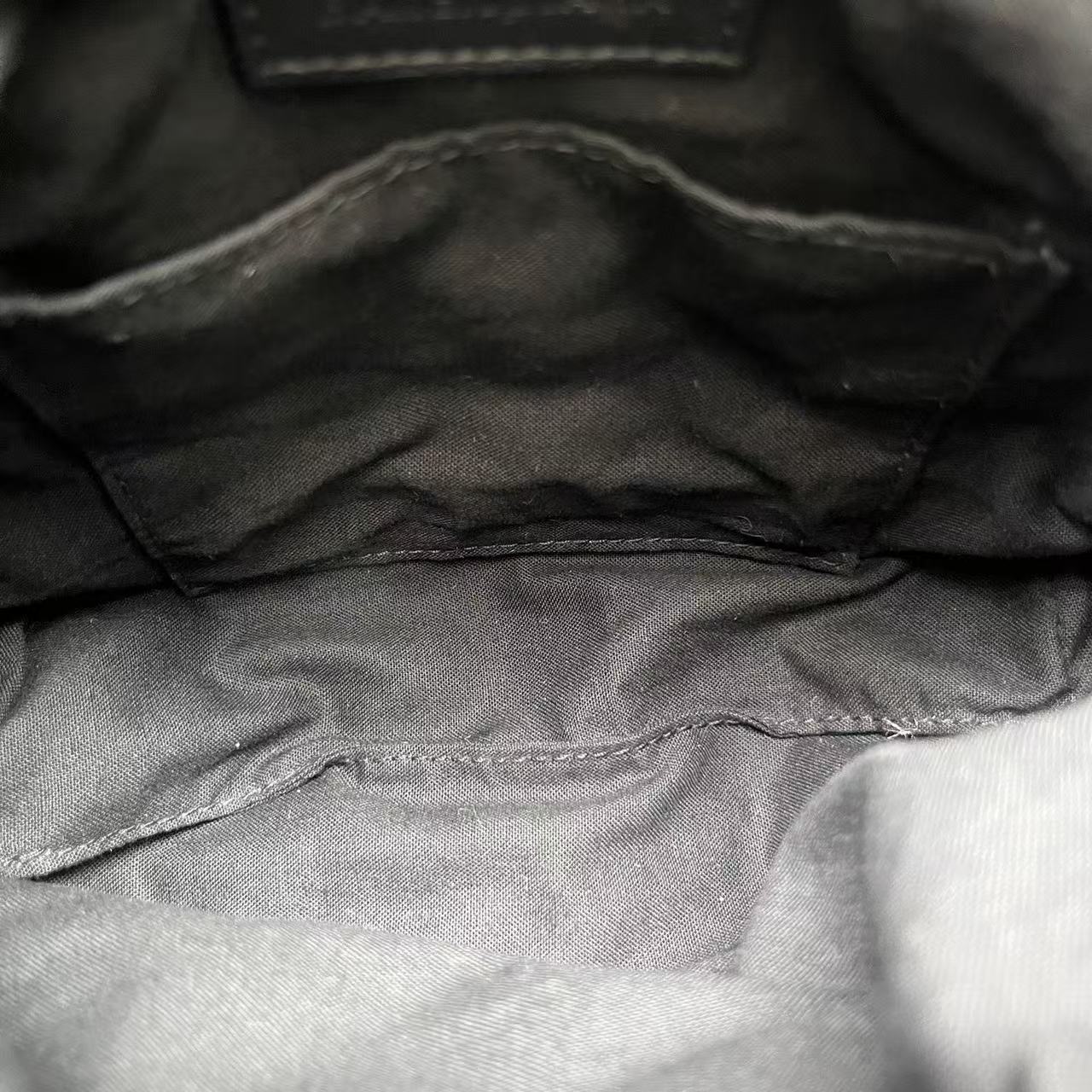 Balenciaga - Crush Drawstring Bucket Bag - Crinkled Lambskin Leather - Black - (mini)