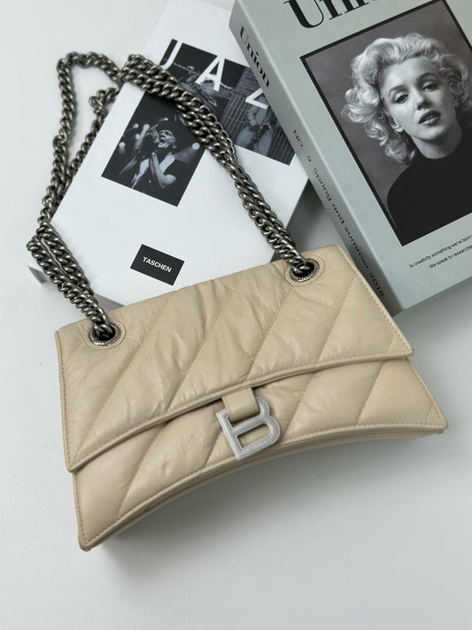 Balenciaga - Crush - Leather - Beige - (small)
