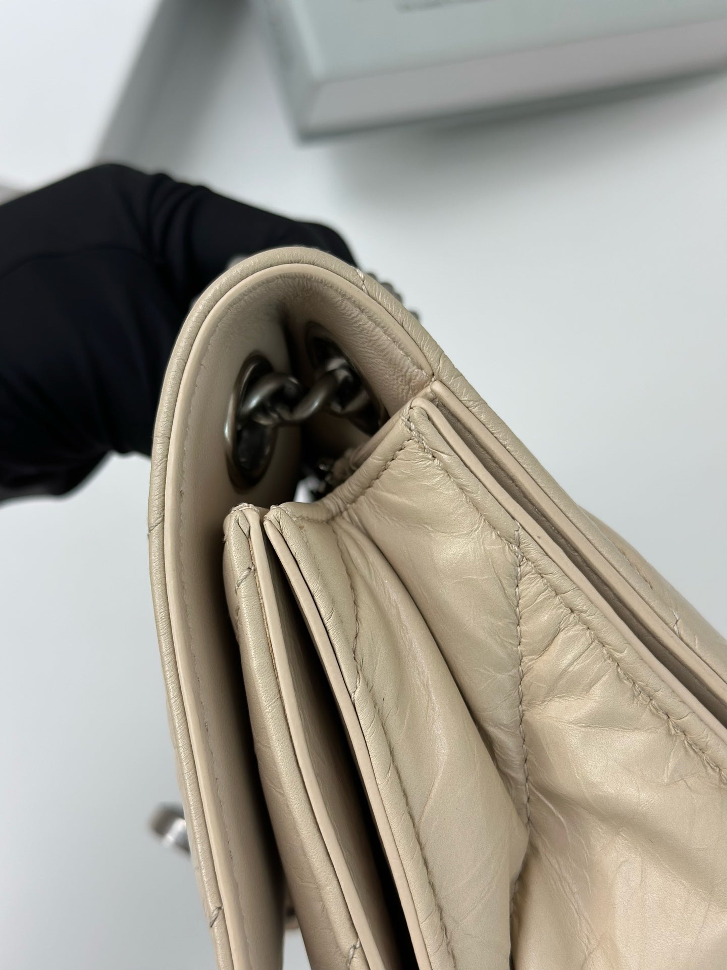 Balenciaga - Crush - Leather - Beige - (small)