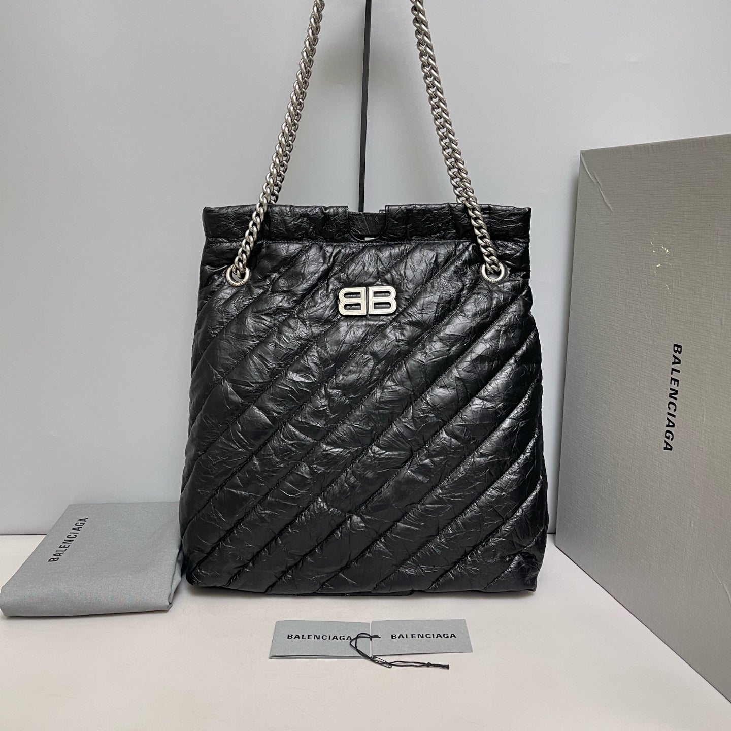 Balenciaga - Crush - Leather - Black - (large)