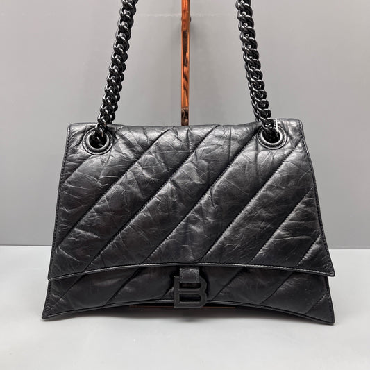 Balenciaga - Crush - Leather - Black - (medium)