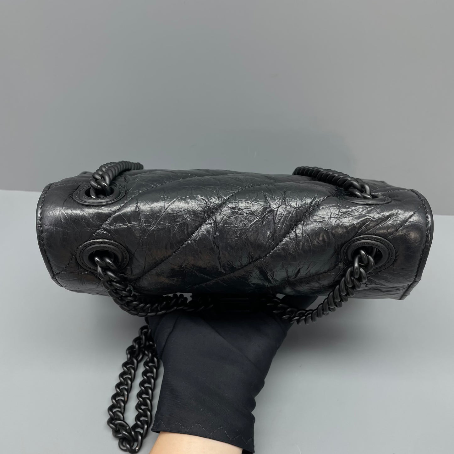 Balenciaga - Crush - Leather - Black - (small)