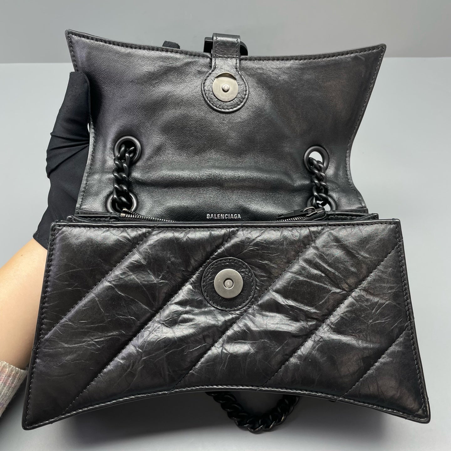 Balenciaga - Crush - Leather - Black - (small)