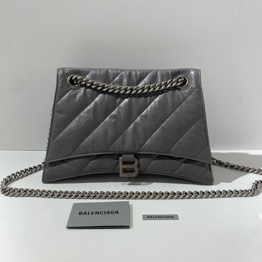 Balenciaga - CRUSH - Leather - Grey - (medium)