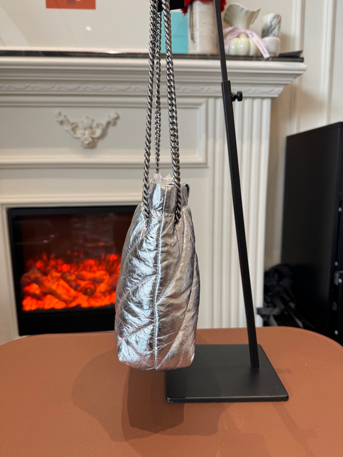 Balenciaga - Crush - Leather - Silver - (Small)