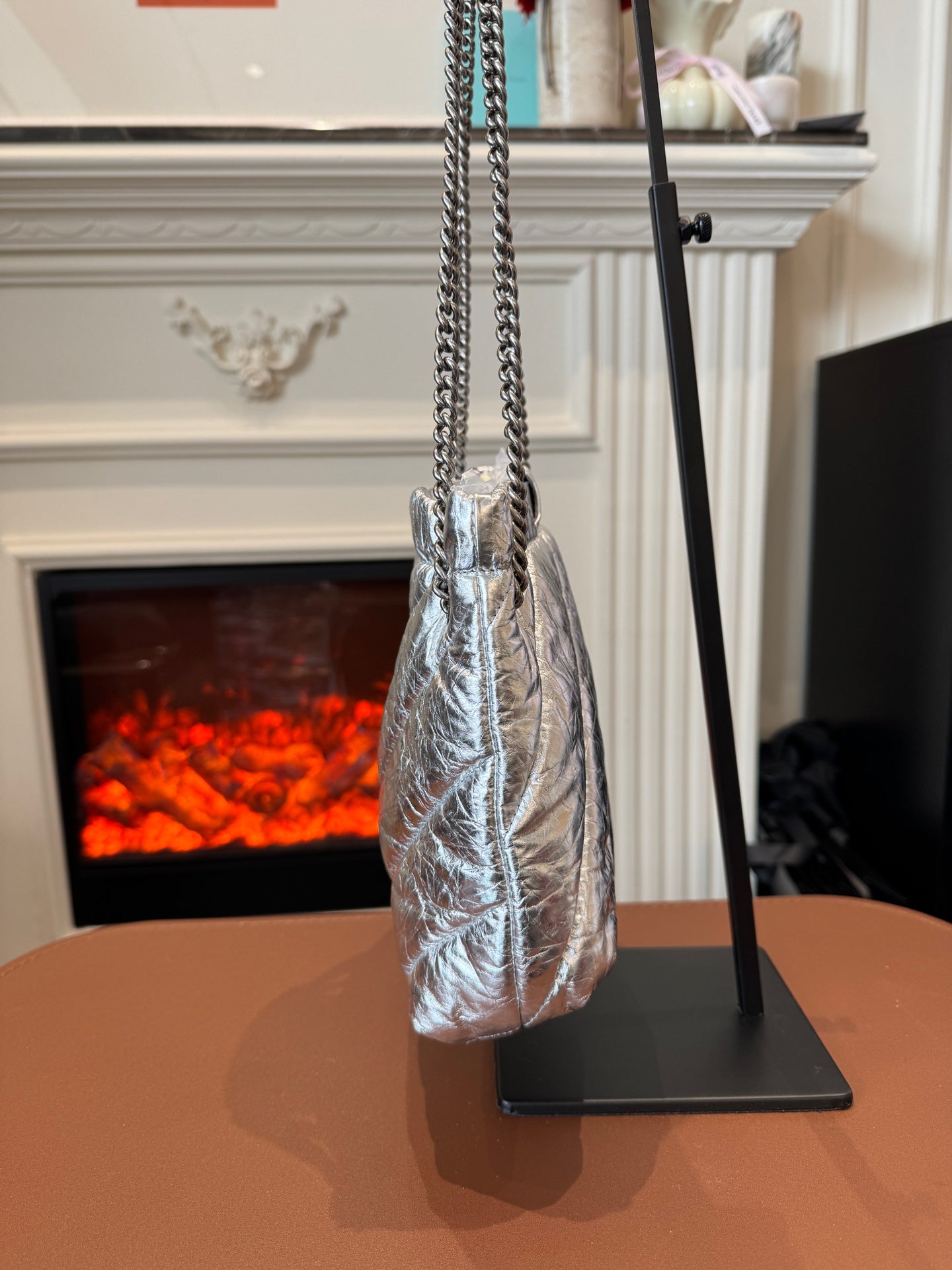 Balenciaga - Crush - Leather - Silver - (Small)
