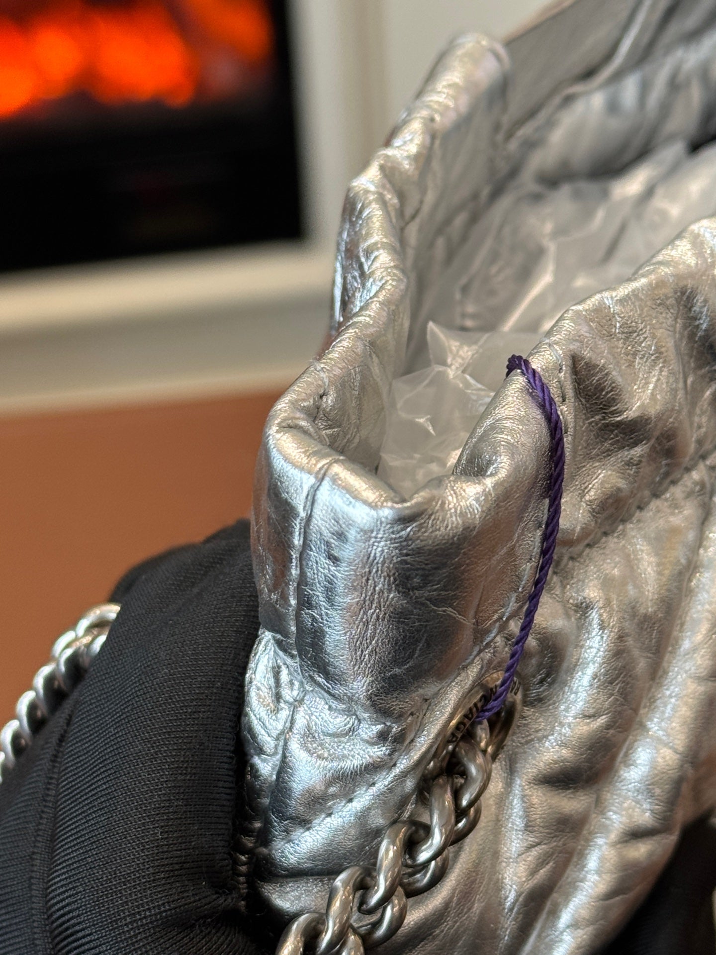 Balenciaga - Crush - Leather - Silver - (Small)