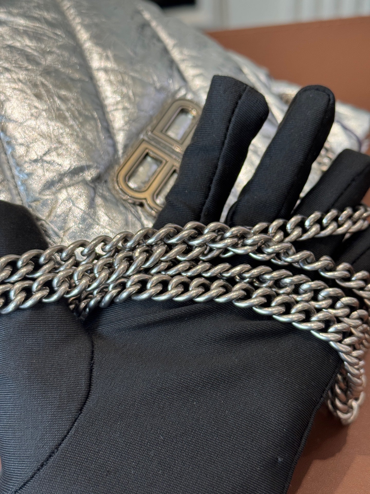 Balenciaga - Crush - Leather - Silver - (Small)