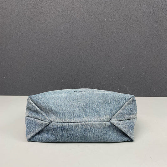 Balenciaga - CRUSH Tote - Denim - Light blue wash - (Small)