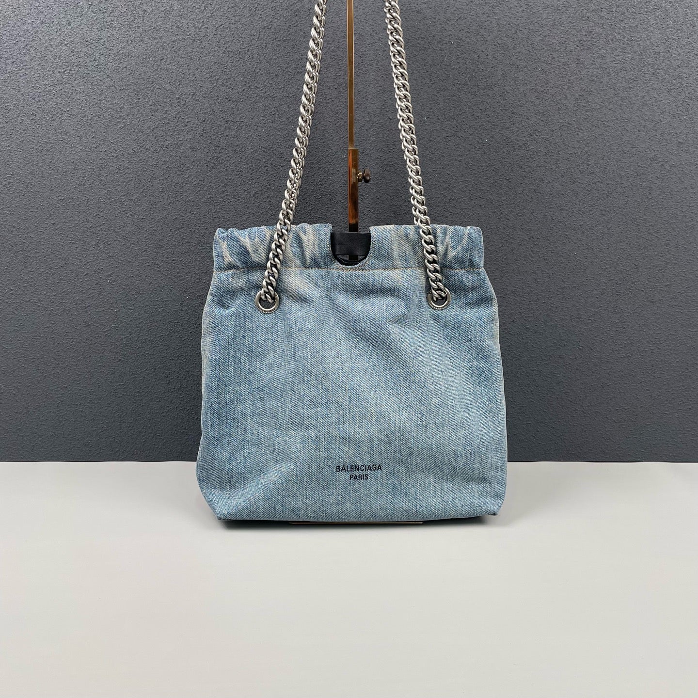 Balenciaga - CRUSH Tote - Denim - Light blue wash - (Small)